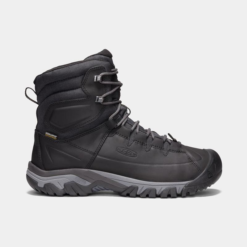 Keen Targhee High Lace Waterproof Mens Winter Boots Black NZ Sale (1307-MPOKQ)